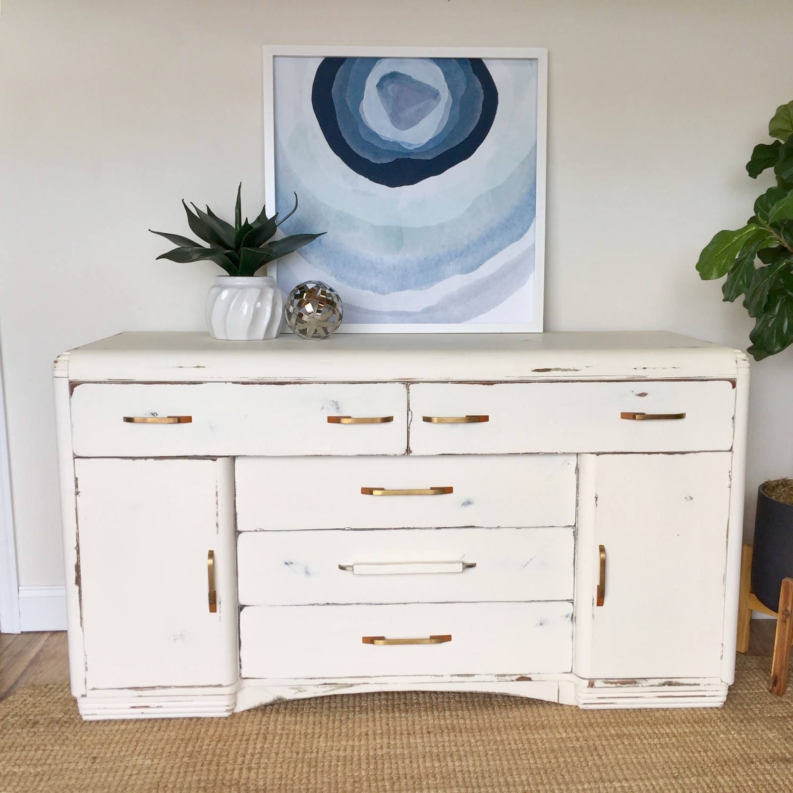Using A Dining Room Sideboard As A Media Stand Using A Dining Room Sideboard As A Media Stand