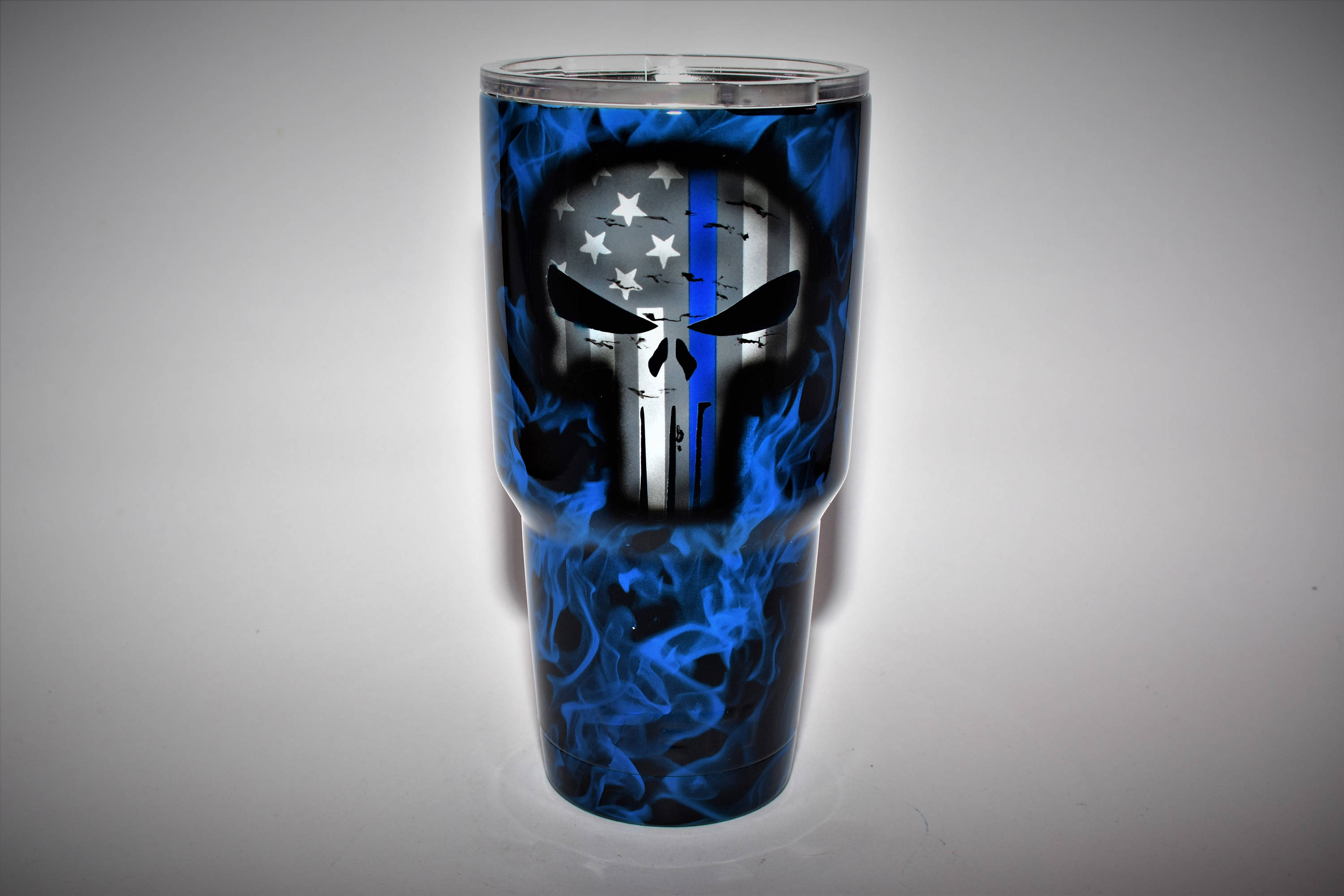 Thin Blue Line Yeti Police Lives Matter Punisher Skull Yeti