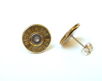 Bullet Jewelry- 300 Brass MAG stud earrings