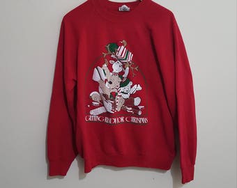 Ugly Christmas sweater, Dog,Bear and reindeer