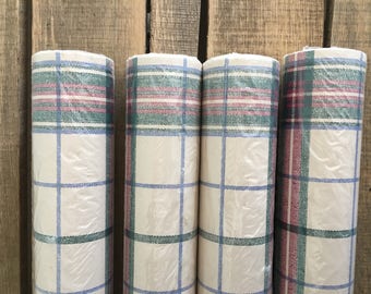 Vintage Plaid Wallpaper 4 Rolls