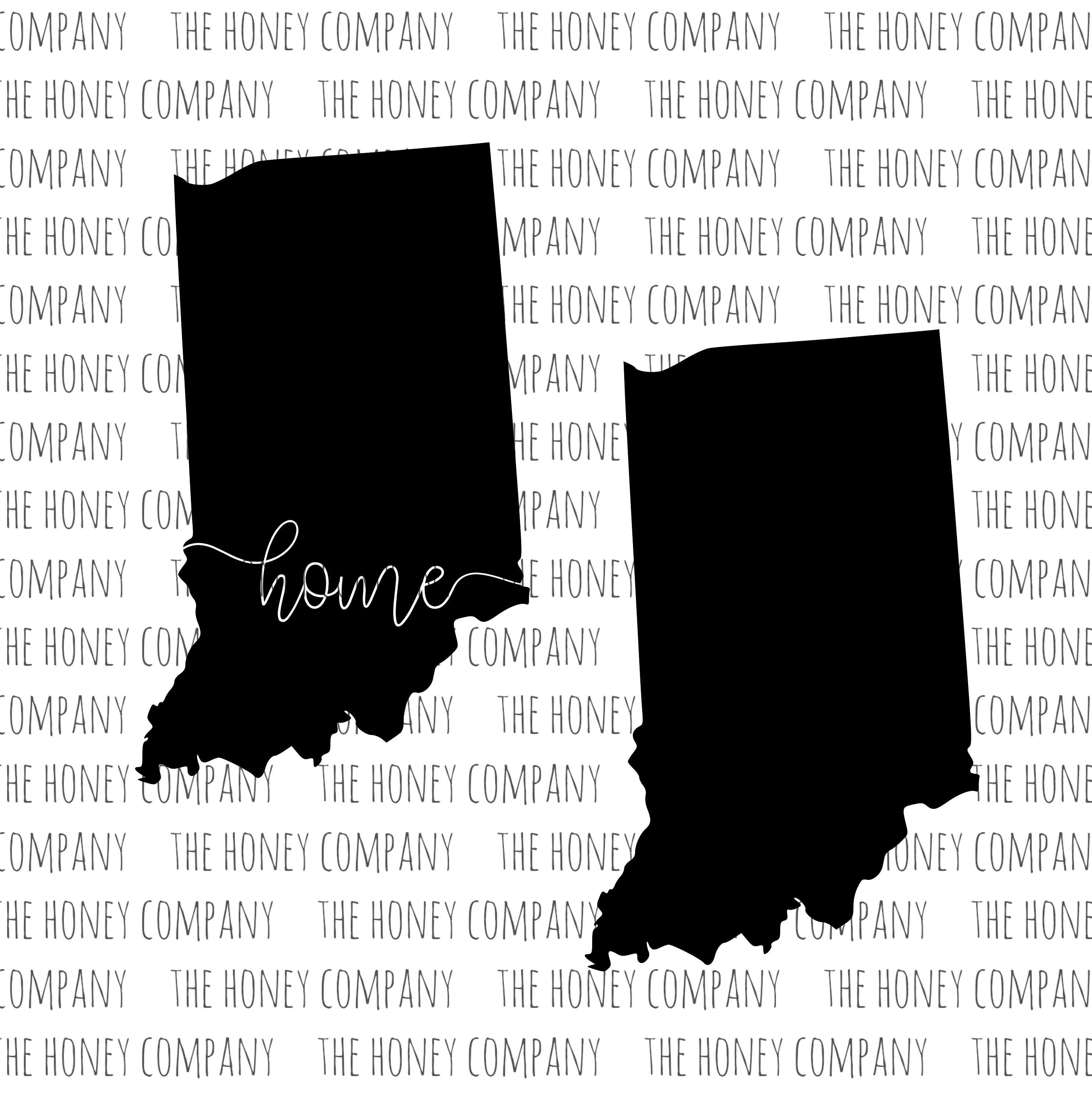 Download Indiana SVG PNG DXF State Home Outline Instant Download