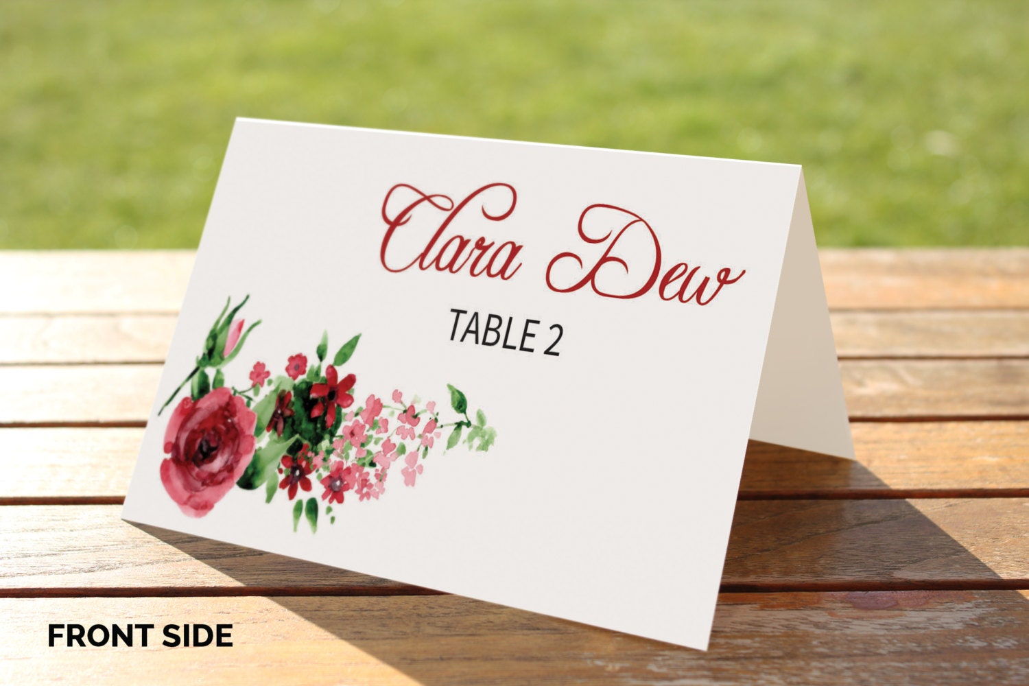 sale printable wedding place cards template 4 fold and 8 fold over place cards