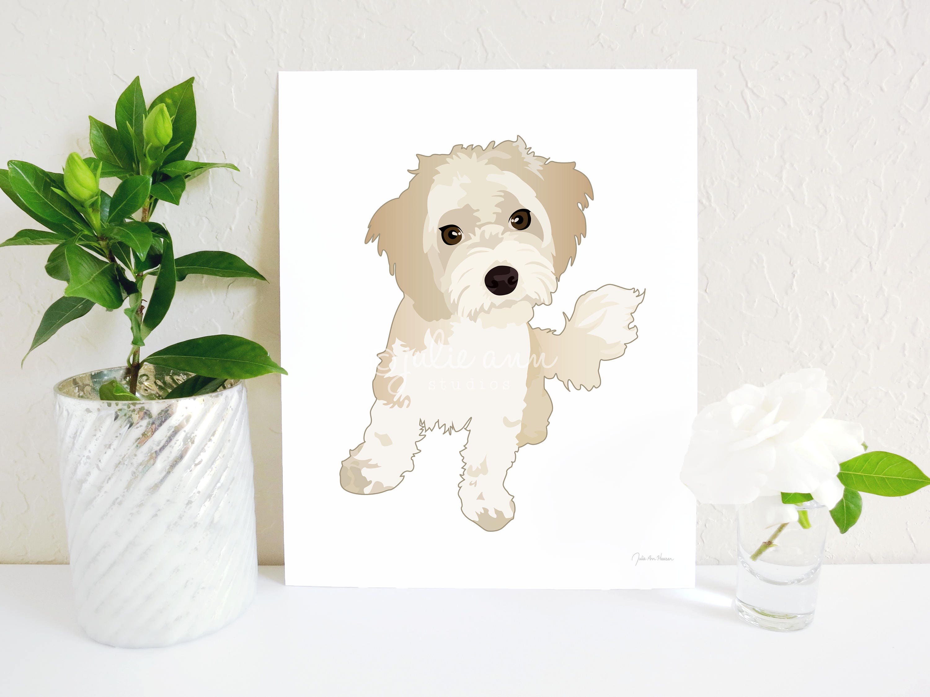 Havanese Art Print Havanese Dog Art Maltese Art Havanese