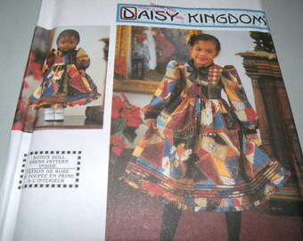 DAISY KINGDOM Girls dress and Doll dress pattern SIMPLICITY 9429 Size 7 to 14 Uncut