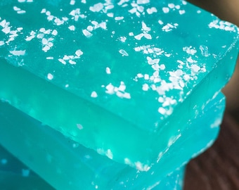 Island Breeze Soap Infused with Sea Salt - Handmade Glycerin Soap // Gifts for Her