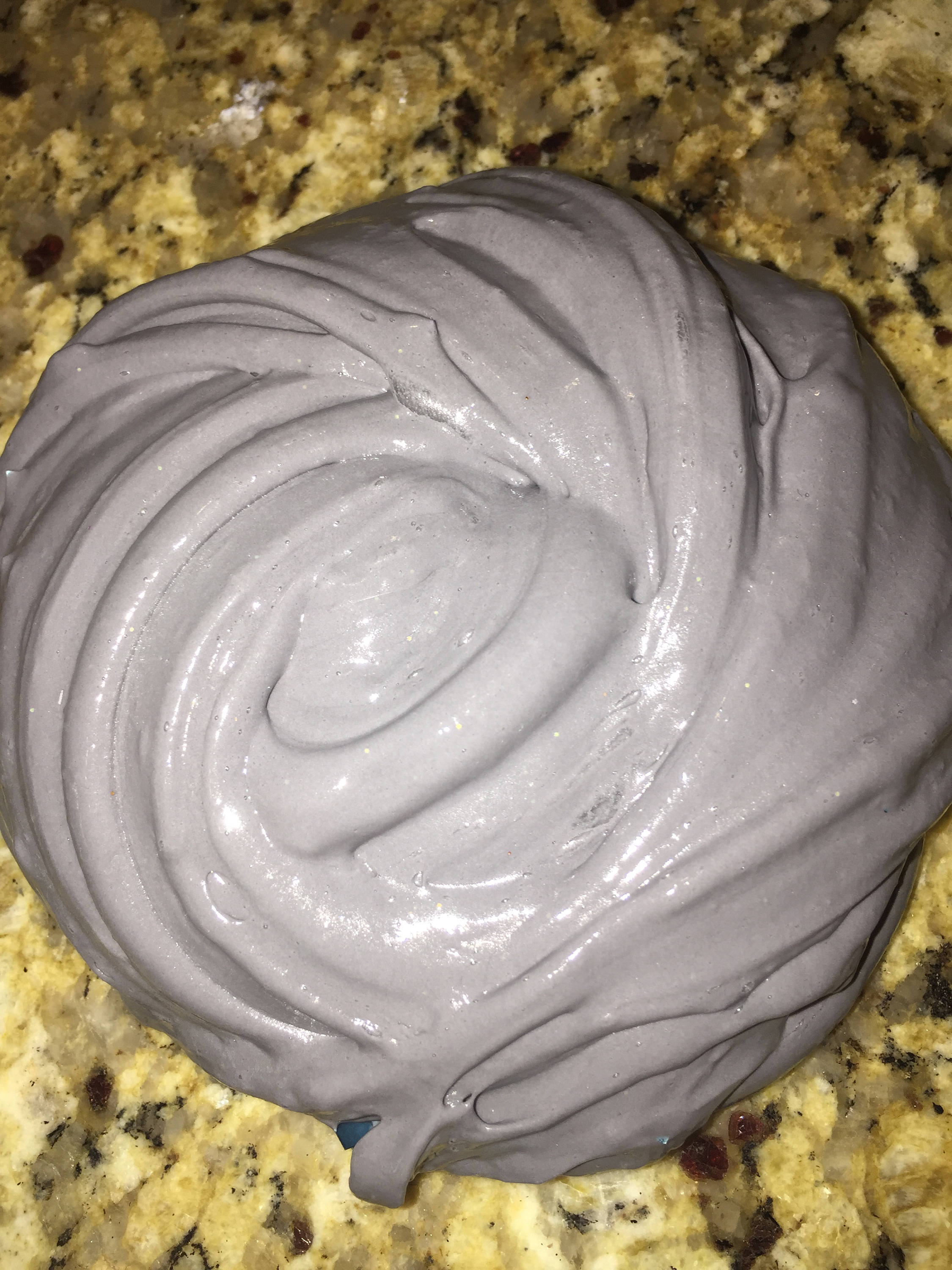 Grey soft serve slime