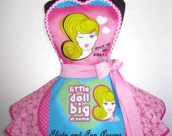 Retro Pink Barbie Apron