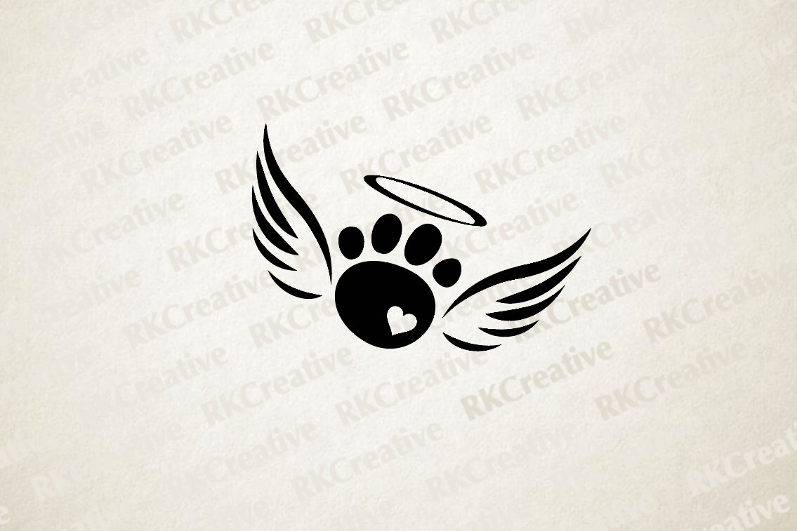 Download Pet loss paw print svg rainbow bridge svg dog loss pet loss