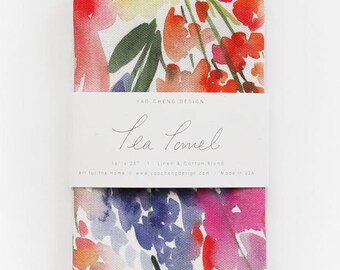 Meadow - Watercolor Tea Towel