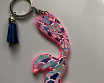 Acrylic Keychain Mermaid Tail