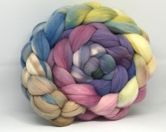 Spinning Fiber Rambouillet/Bombyx 60/40 - 5oz - Weathered Wood 3