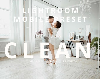 Lightroom Presets, 4 Mobile Presets, Bright and Airy, Presets Lightroom, Presets, Modern Presets, Phone Preset, mobile, Instagram, Blogger