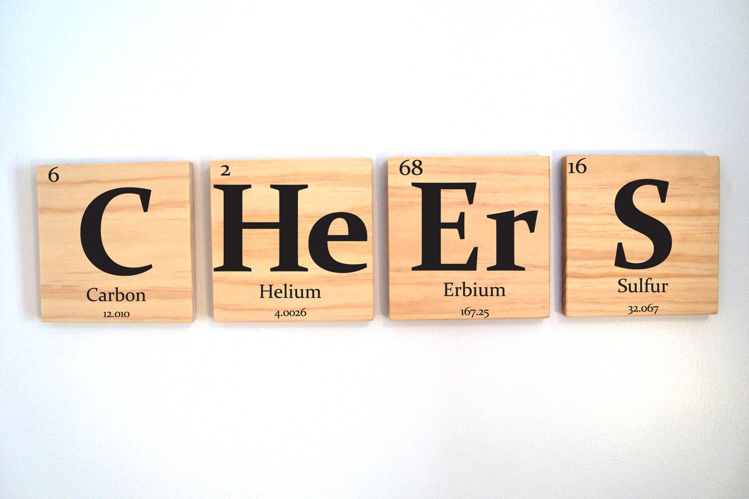 Periodic Table Wood. Face Wood element Type. Custom elements