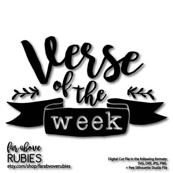 bible scripture verse of the week with banner svg eps dxf png bible quote format