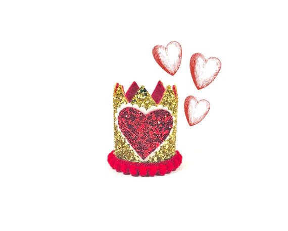 Valentine Crown || Birthday Outfit || Dog Hat || Birthday Crown || Animal Crown || Animal Party || Birthday Party Photo Prop