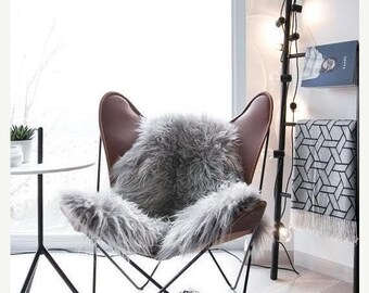 Genuine Natural Icelandic Sheepskin Rug | Sheepskin throw | Chair Cover |Super Soft Rug| Scandinavian Style | Scandinavian Rug