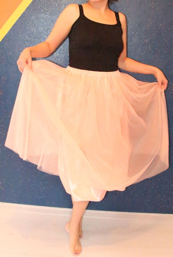 long white tulle skirt plus size