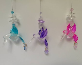 Glass hummingbird Sun catchers