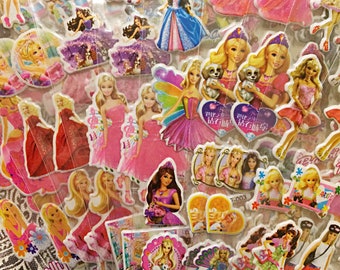 Barbie puffy sticker sheet
