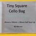 45mm x 50mm Tiny Square Cello Bag + 30mm Self Seal Lip Clear Cello Display Bags - 40 Micron
