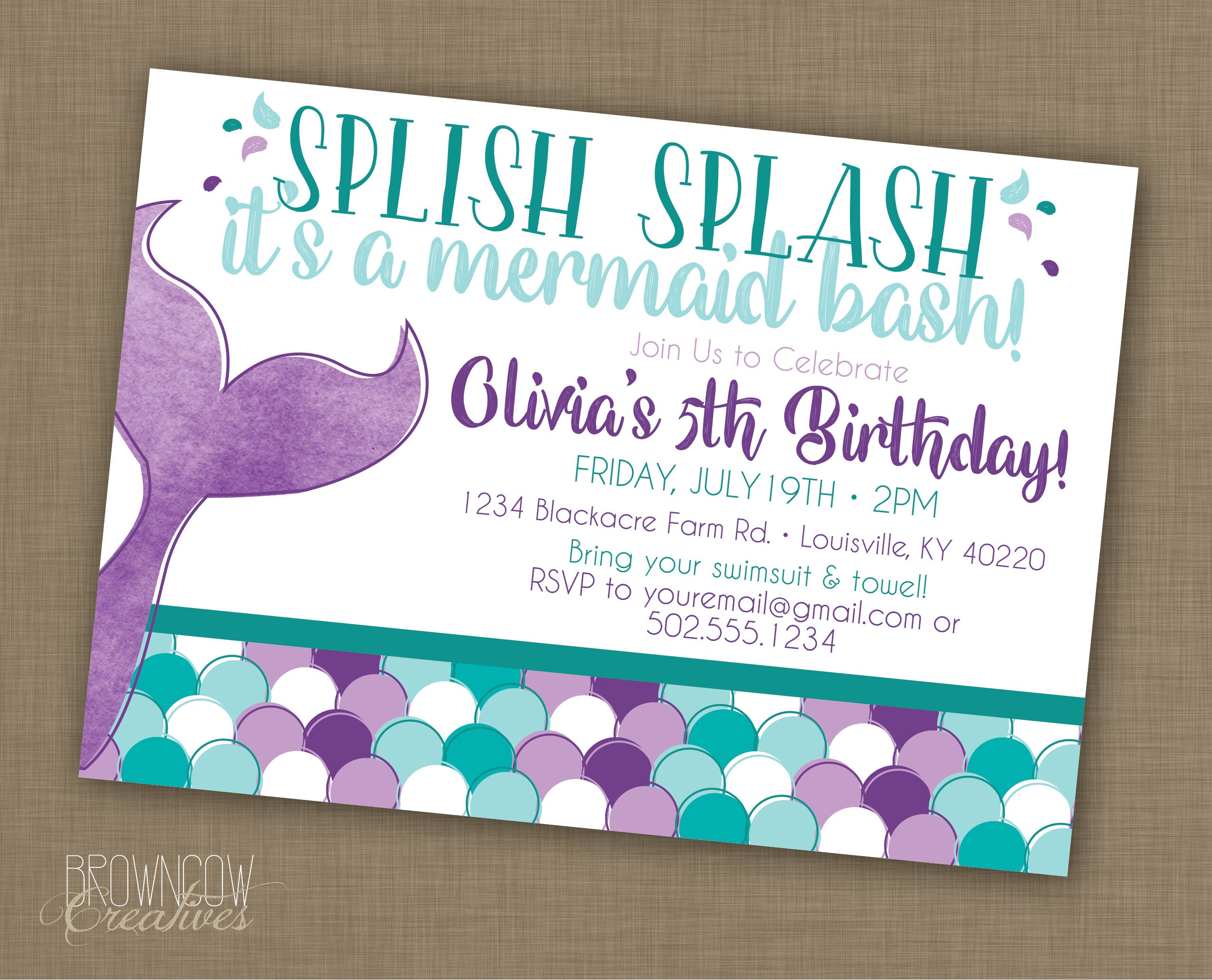 25 Of The Best Ideas For Mermaid Birthday Invitations - Home, Family ...