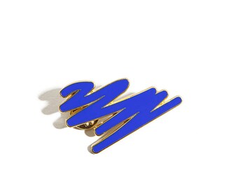 Blue Enamel pin brooch enamel pin