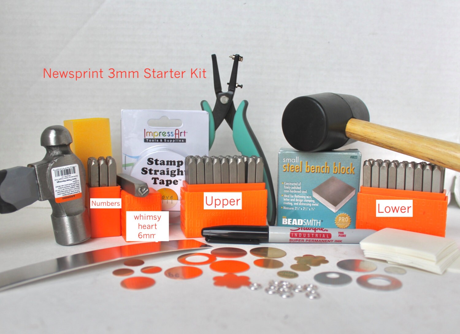 Metal Stamping KitBeginners Stamping KitNewsprint Impressart
