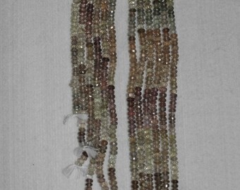 Spinel, Multicolor Spinel, Faceted Rondelle, Natural Stone, Semi Precious, Gemstone Bead, Sparkle Bead, Half Strand, 4.5 mm, AdrianasBeads