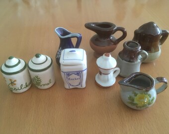 Vintage porcelain figurines figurines Miniature Figurines Dolls House Doll House