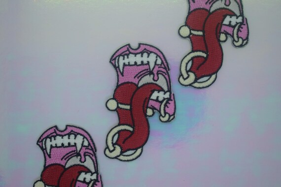 Pierced Vampire Iron on Patch