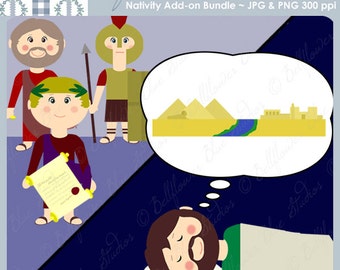 Nativity Add-on Digital Clipart Bundle
