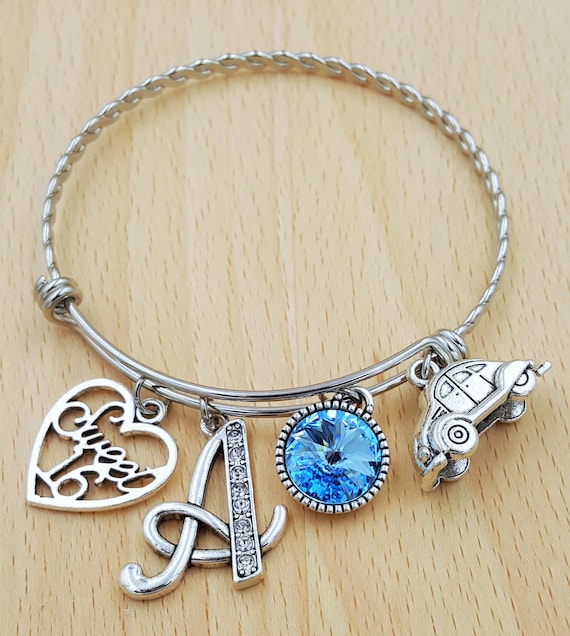 Personalized Sweet 16 Bracelet Sweet 16 Gift Sweet Sixteen Gifts Birthday Bracelet Birthday Gift Birthstone Bracelet Initial Bracelet