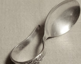 Wm Rogers Silver Baby Spoon * silver plate * baby * antique