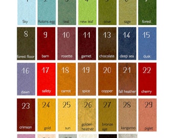 Wool felt, wool and rayon felt, felt sheets, craft felt, craft supplies