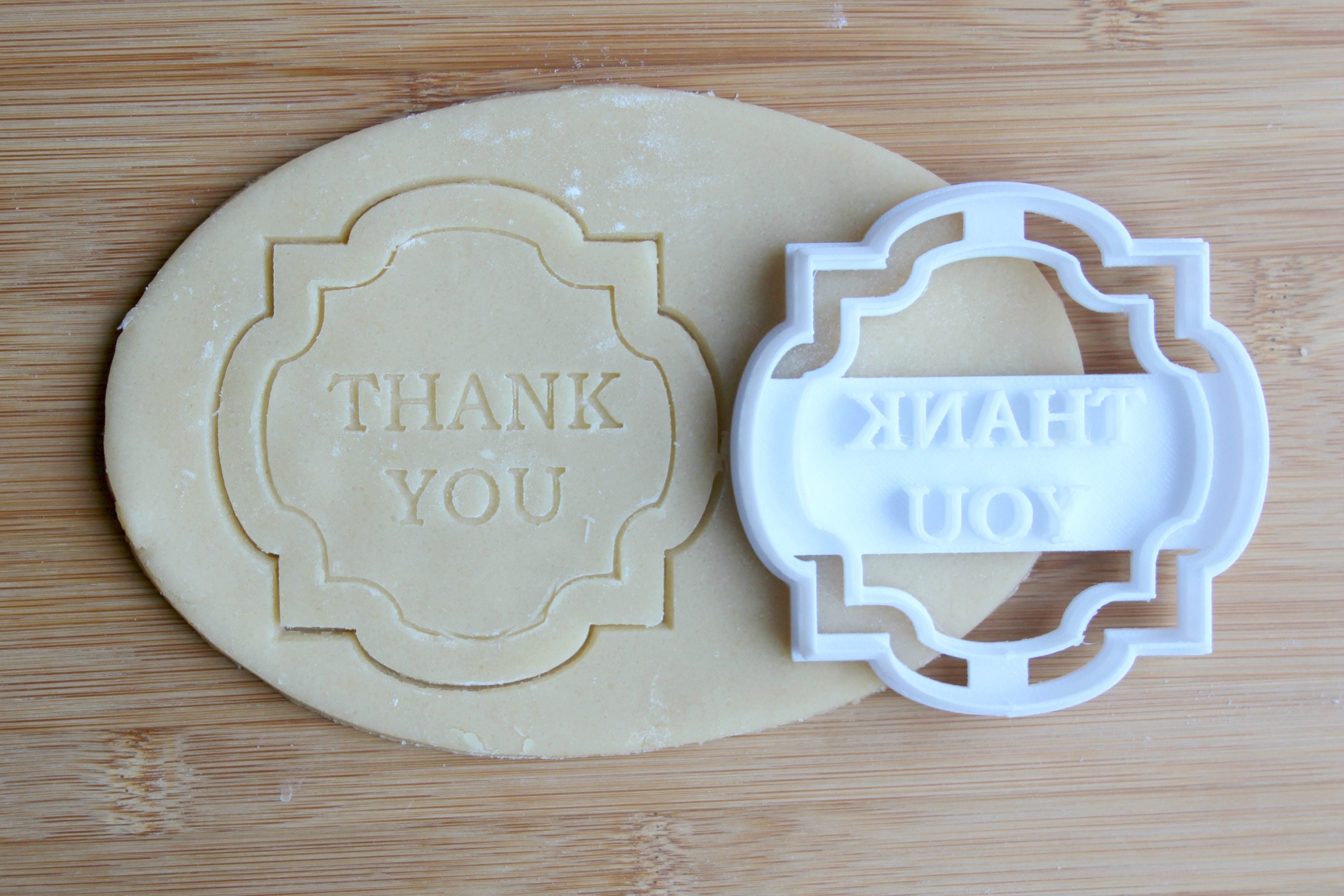 Thank You Cookie Cutter 3D Printed Wedding Cookie Cutter