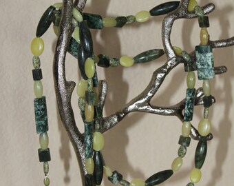 Grassy Green Wrap Around Necklace