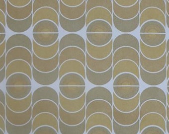 1970s Mod Minimalist Original Here to Earth Vintage Wallpaper Retro