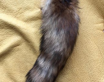 Red Fox Tail Keychain