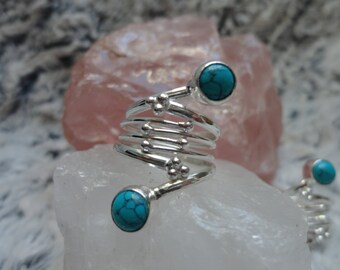 turquoise ring, size 52