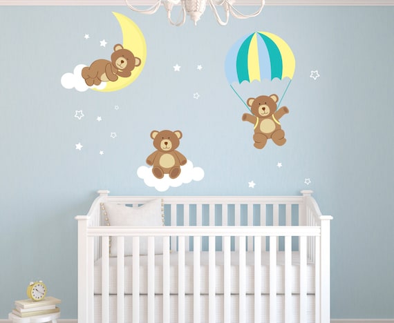 Items similar to Teddy Bears Theme Wall Decal - Bear Room ...