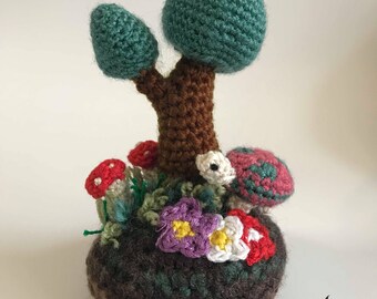 Tortoise in a garden pincushion