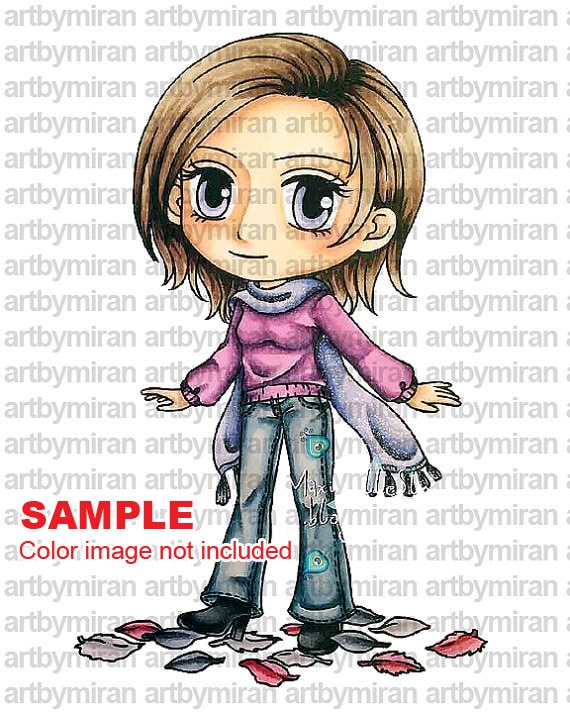 Digital Stamp Maple 245 Digi Coloring Page