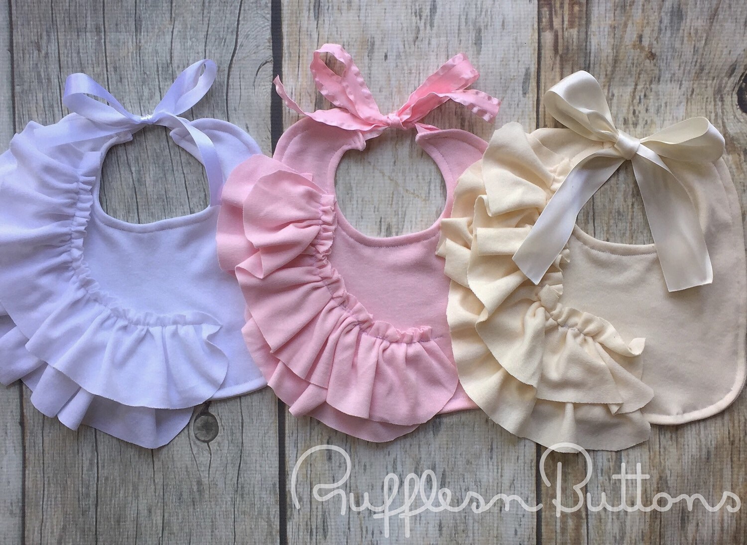 Fancy baby bib ruffle bib baby girl bib church bib photo