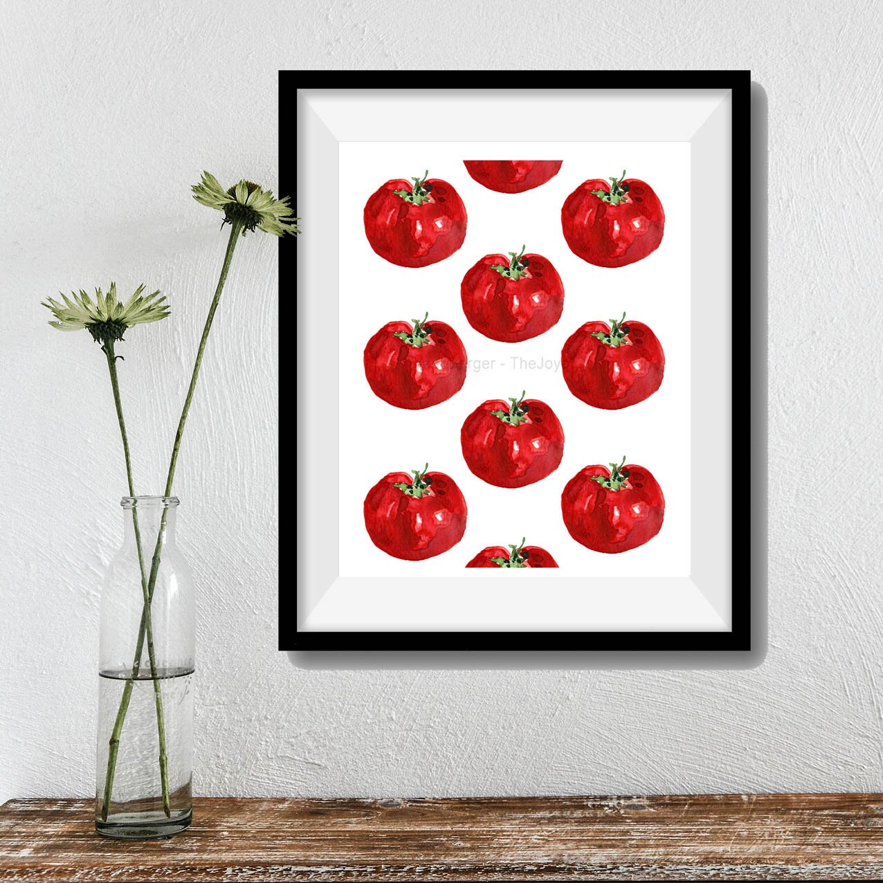 Tomatoes Art Print Heirloom Tomatoes Print Botanical Print