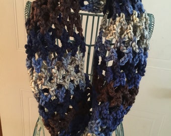 Beautiful Crocheted Chunky Scarf
