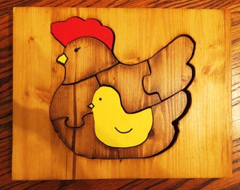 Adorable Hen & Chick Puzzle