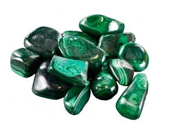 1lb. Malachite Tumbled Stones