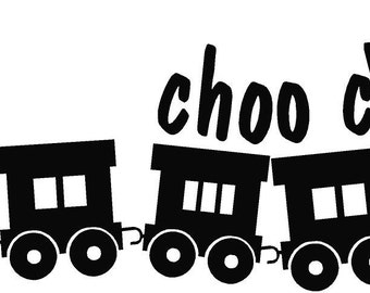 Choo Choo Train Kid's Bedroom Wall and Playroom Removable