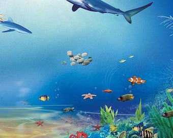 Underwater World 10ft x 10ft Backdrop Computer Printed Photography Background XLX-880